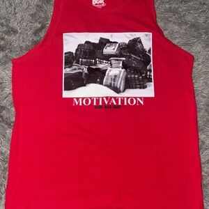 DGK Red Graphic Tank Top